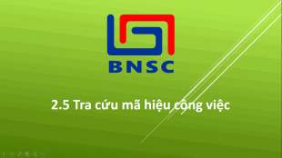 2.5 Tra cứu mã hiệu công việc