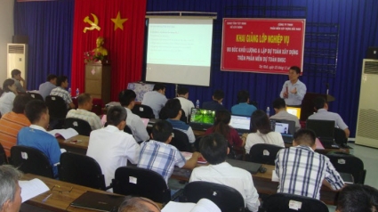 Phối hợp với SXD Tây Ninh tổ chức bồi dưỡng nghiệp vụ Đo bóc khối lượng và Lập dự toán