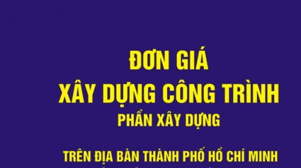 Sở XD TP. Hồ Chí Minh công bố và hướng dẫn áp dụng bộ Đơn giá xây dựng 3384/QĐ-UBND