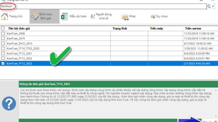 Kon Tum: Văn bản số 52/SXD-QLXD Công bố Đơn giá nhân công, giá ca máy năm 2023