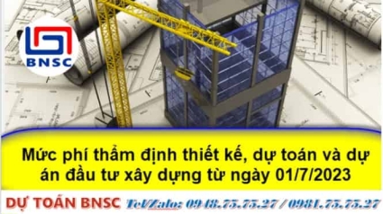 Thông tư: 27/2023/TT-BTC; 28/2023/TT-BTC quy định về phí thẩm định thiết kế, dự toán và dự án ĐTXD