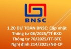 1.20 DỰ TOÁN BNSC: Cập nhật Thông tư 08/2025/TT-BXD; Thông tư 70/2025/TT-BTC và Nghị định 214/2025/NĐ-CP