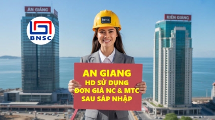 SXD An Giang: Hướng dẫn 1684/SXD-QLĐTXD sử dụng đơn giá NC, MTC sau sáp nhập
