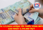 Nghị định 293/2025/NĐ-CP quy định tăng lương tối thiểu vùng từ ngày 1/1/2026, mức cao nhất 5,3 triệu đồng/tháng
